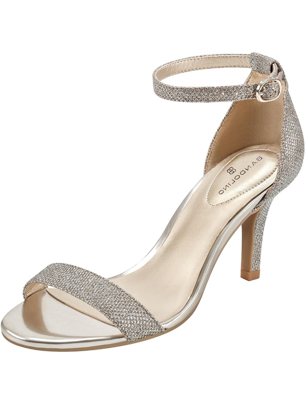 Bandolino Metallic Gold Ankle-Strap Heels